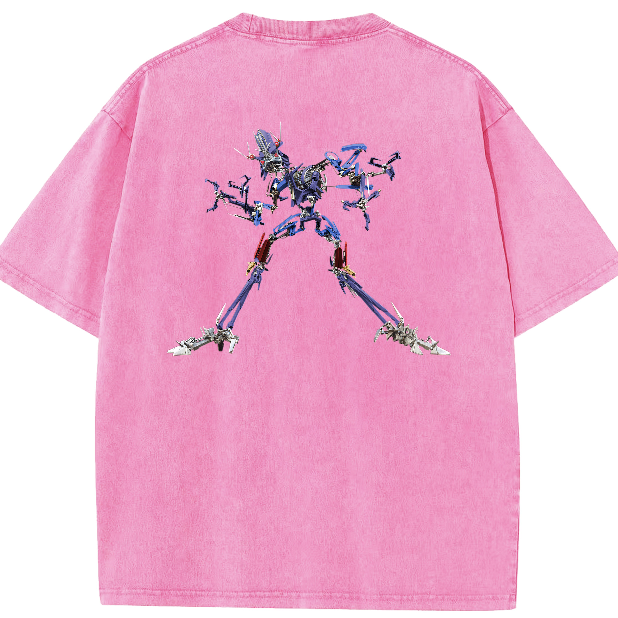 （画像用）  綿100% ヴィンテージ風 半袖Tシャツ（背面プリント）